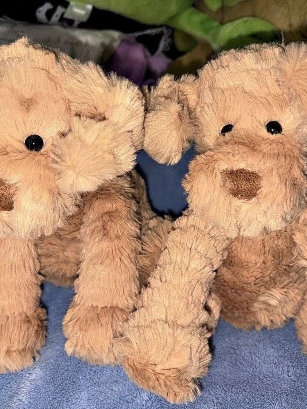 2 Jellycat Bashful Fudge Puppy Plush Dog Set of 2